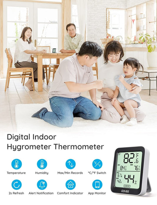 Govee Hygrometer Thermometer H5075, Bluetooth Indoor Room Temperature