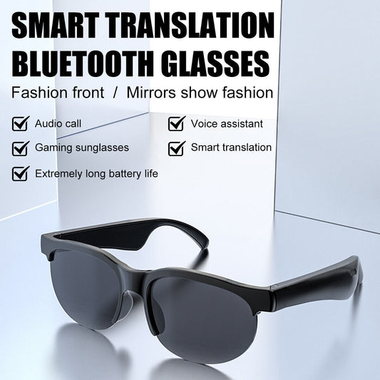 Smart Glasses AI Bluetooth Glasses with 144+ Translation for Men & Woman Travel