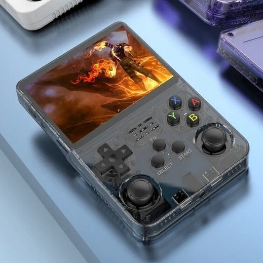 R36S Retro Handheld Video Game Console Linux System 3.5 Inch IPS Screen BLACK