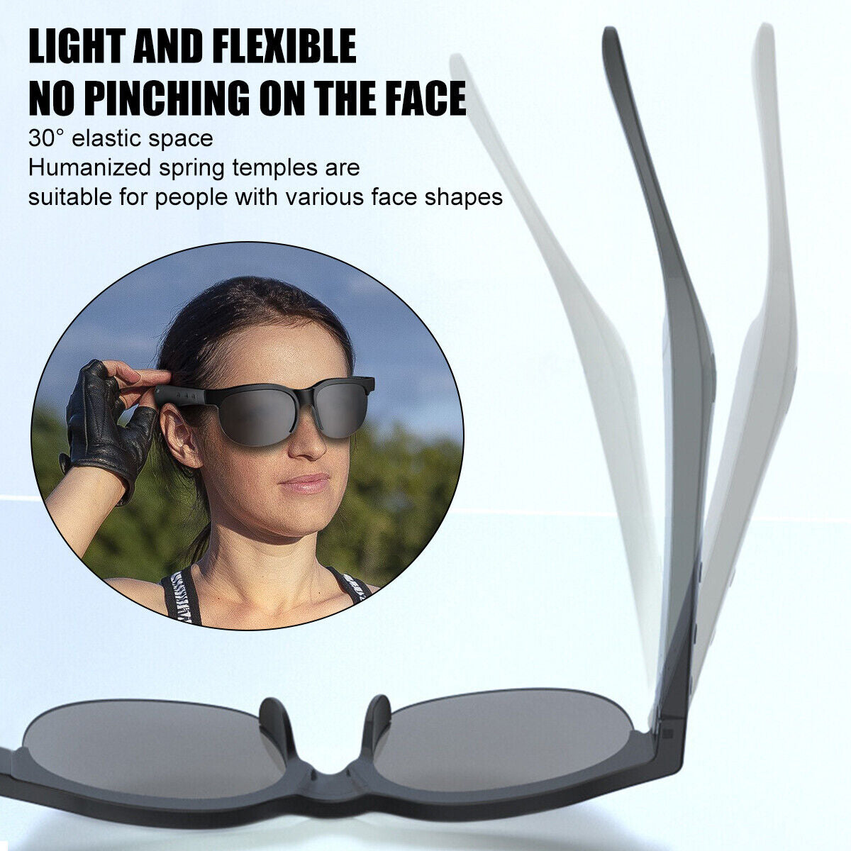 Smart Glasses AI Bluetooth Glasses with 144+ Translation for Men & Woman Travel
