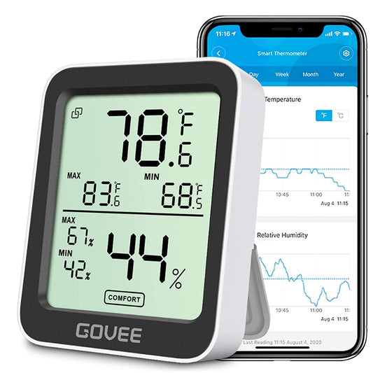 Govee Hygrometer Thermometer H5075, Bluetooth Indoor Room Temperature