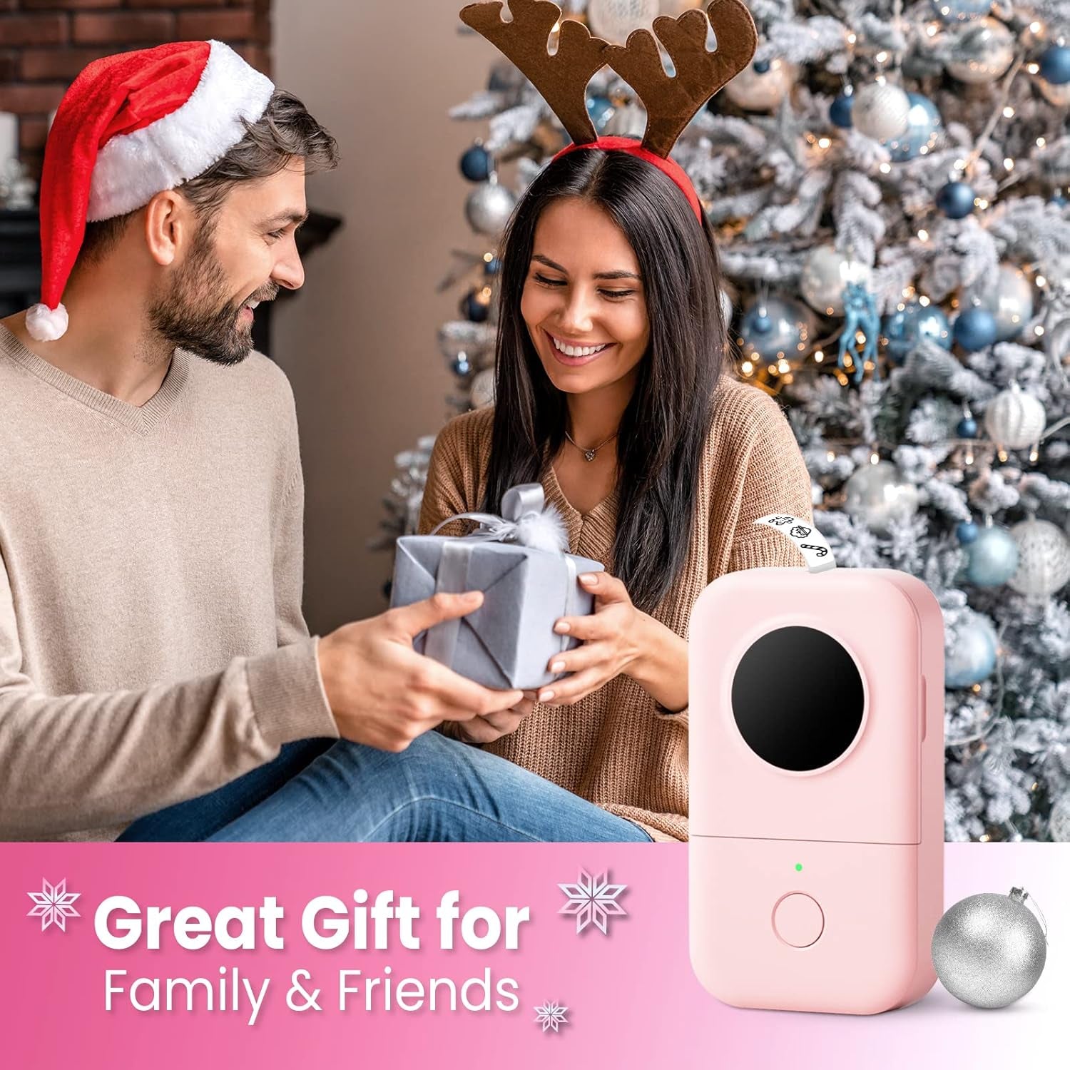D30 Bluetooth Label Printer - Monochrome, Portable, Rechargeable, Compatible with Ios & Android